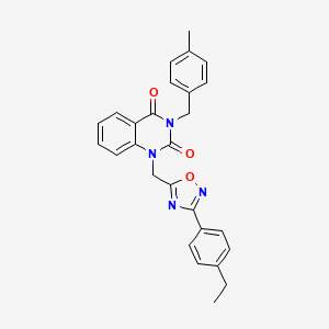 1-((3-(4-ethylphenyl)-1,2,4-oxadiazol-5-yl)methyl)-3-(4-methylbenzyl)quinazoline-2,4(1H,3H)-dione