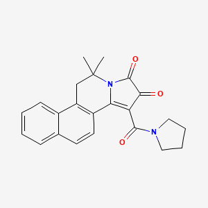 11,11-dimethyl-3-(pyrrolidine-1-carbonyl)-10H-naphtho[1,2-g]indolizine-1,2-dione