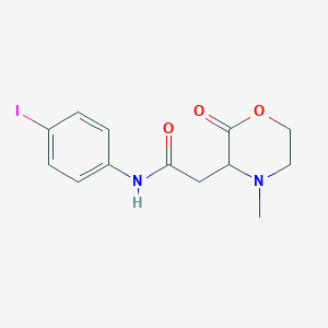 N-(4-iodophenyl)-2-(4-methyl-2-oxomorpholin-3-yl)acetamide