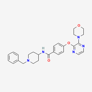 N-(1-benzylpiperidin-4-yl)-4-{[3-(morpholin-4-yl)pyrazin-2-yl]oxy}benzamide