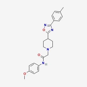 N-(4-methoxyphenyl)-2-{4-[3-(4-methylphenyl)-1,2,4-oxadiazol-5-yl]piperidin-1-yl}acetamide