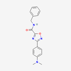 N-benzyl-3-[4-(dimethylamino)phenyl]-1,2,4-oxadiazole-5-carboxamide