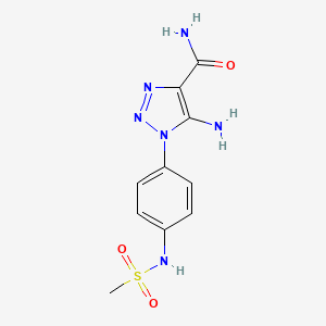 5-amino-1-{4-[(methylsulfonyl)amino]phenyl}-1H-1,2,3-triazole-4-carboxamide