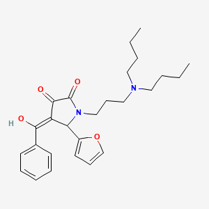 4-Benzoyl-1-[3-(dibutylamino)propyl]-5-(furan-2-YL)-3-hydroxy-2,5-dihydro-1H-pyrrol-2-one