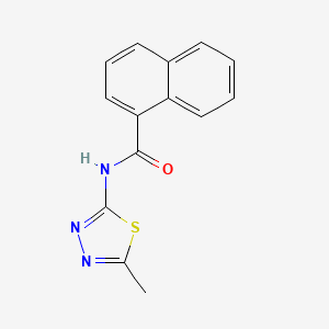 N-(5-methyl-1,3,4-thiadiazol-2-yl)naphthalene-1-carboxamide