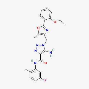 5-amino-1-{[2-(2-ethoxyphenyl)-5-methyl-1,3-oxazol-4-yl]methyl}-N-(5-fluoro-2-methylphenyl)-1H-1,2,3-triazole-4-carboxamide