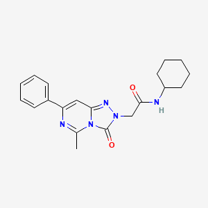 N-cyclohexyl-2-(5-methyl-3-oxo-7-phenyl[1,2,4]triazolo[4,3-c]pyrimidin-2(3H)-yl)acetamide