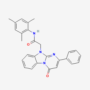 N-mesityl-2-(4-oxo-2-phenylpyrimido[1,2-a]benzimidazol-10(4H)-yl)acetamide