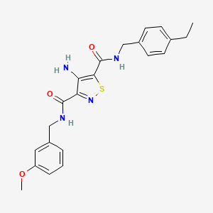 4-amino-N~5~-(4-ethylbenzyl)-N~3~-(3-methoxybenzyl)-1,2-thiazole-3,5-dicarboxamide