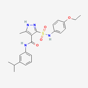 5-(N-(4-ethoxyphenyl)sulfamoyl)-N-(3-isopropylphenyl)-3-methyl-1H-pyrazole-4-carboxamide