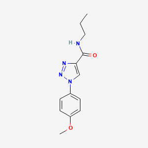 molecular formula C13H16N4O2 B11201072 1-(4-methoxyphenyl)-N-propyl-1H-1,2,3-triazole-4-carboxamide 