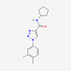 N-cyclopentyl-1-(3,4-dimethylphenyl)-1H-1,2,3-triazole-4-carboxamide