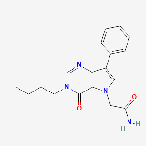 2-(3-butyl-4-oxo-7-phenyl-3,4-dihydro-5H-pyrrolo[3,2-d]pyrimidin-5-yl)acetamide