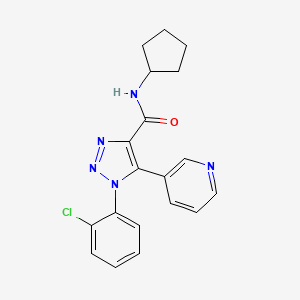 1-(2-chlorophenyl)-N-cyclopentyl-5-(pyridin-3-yl)-1H-1,2,3-triazole-4-carboxamide