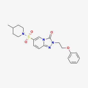 6-((4-methylpiperidin-1-yl)sulfonyl)-2-(2-phenoxyethyl)-[1,2,4]triazolo[4,3-a]pyridin-3(2H)-one