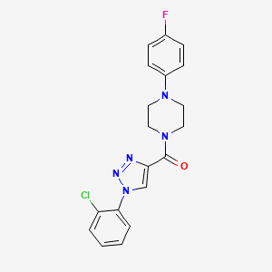 molecular formula C19H17ClFN5O B11201196 [1-(2-chlorophenyl)-1H-1,2,3-triazol-4-yl][4-(4-fluorophenyl)piperazin-1-yl]methanone 