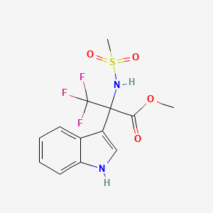 methyl 3,3,3-trifluoro-2-(1H-indol-3-yl)-2-[(methylsulfonyl)amino]propanoate