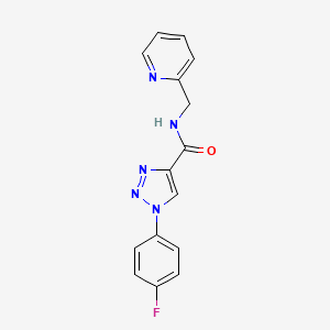 1-(4-fluorophenyl)-N-(pyridin-2-ylmethyl)-1H-1,2,3-triazole-4-carboxamide