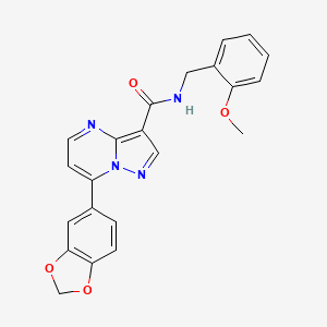 7-(1,3-benzodioxol-5-yl)-N-(2-methoxybenzyl)pyrazolo[1,5-a]pyrimidine-3-carboxamide