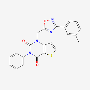 3-phenyl-1-((3-(m-tolyl)-1,2,4-oxadiazol-5-yl)methyl)thieno[3,2-d]pyrimidine-2,4(1H,3H)-dione