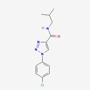 1-(4-chlorophenyl)-N-(2-methylpropyl)-1H-1,2,3-triazole-4-carboxamide