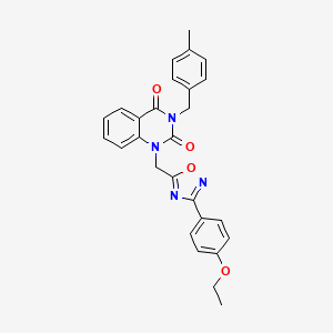 1-((3-(4-ethoxyphenyl)-1,2,4-oxadiazol-5-yl)methyl)-3-(4-methylbenzyl)quinazoline-2,4(1H,3H)-dione