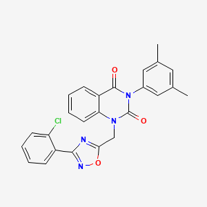 1-((3-(2-chlorophenyl)-1,2,4-oxadiazol-5-yl)methyl)-3-(3,5-dimethylphenyl)quinazoline-2,4(1H,3H)-dione