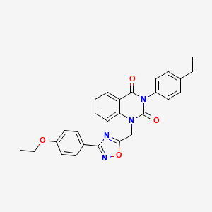 1-((3-(4-ethoxyphenyl)-1,2,4-oxadiazol-5-yl)methyl)-3-(4-ethylphenyl)quinazoline-2,4(1H,3H)-dione