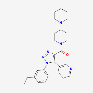 1'-[1-(3-Ethylphenyl)-5-(pyridin-3-YL)-1H-1,2,3-triazole-4-carbonyl]-1,4'-bipiperidine