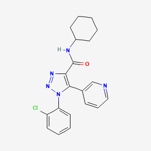 1-(2-chlorophenyl)-N-cyclohexyl-5-(pyridin-3-yl)-1H-1,2,3-triazole-4-carboxamide