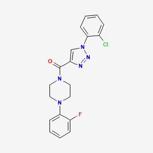 molecular formula C19H17ClFN5O B11201420 [1-(2-chlorophenyl)-1H-1,2,3-triazol-4-yl][4-(2-fluorophenyl)piperazin-1-yl]methanone 