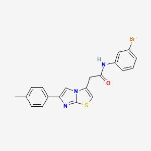 N-(3-bromophenyl)-2-[6-(4-methylphenyl)imidazo[2,1-b][1,3]thiazol-3-yl]acetamide