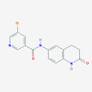 5-bromo-N-(2-oxo-1,2,3,4-tetrahydroquinolin-6-yl)nicotinamide