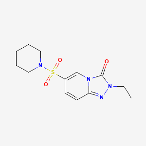 2-ethyl-6-(piperidin-1-ylsulfonyl)[1,2,4]triazolo[4,3-a]pyridin-3(2H)-one