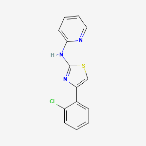 N-[4-(2-chlorophenyl)-1,3-thiazol-2-yl]pyridin-2-amine