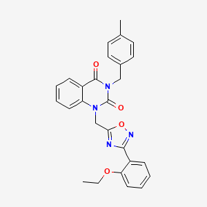 1-((3-(2-ethoxyphenyl)-1,2,4-oxadiazol-5-yl)methyl)-3-(4-methylbenzyl)quinazoline-2,4(1H,3H)-dione