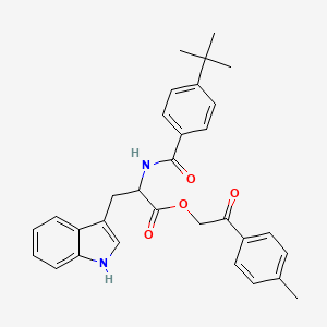 2-(4-methylphenyl)-2-oxoethyl N-[(4-tert-butylphenyl)carbonyl]tryptophanate