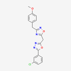 5-{[5-(3-Chlorophenyl)-1,3,4-oxadiazol-2-yl]methyl}-3-(4-methoxybenzyl)-1,2,4-oxadiazole