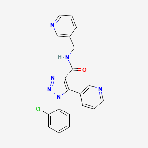 1-(2-chlorophenyl)-5-(pyridin-3-yl)-N-(pyridin-3-ylmethyl)-1H-1,2,3-triazole-4-carboxamide