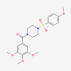 {4-[(4-Methoxyphenyl)sulfonyl]piperazin-1-yl}(3,4,5-trimethoxyphenyl)methanone