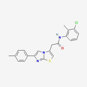 N-(3-chloro-2-methylphenyl)-2-[6-(4-methylphenyl)imidazo[2,1-b][1,3]thiazol-3-yl]acetamide