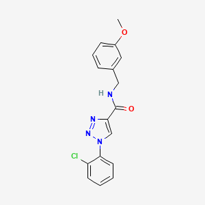 1-(2-chlorophenyl)-N-(3-methoxybenzyl)-1H-1,2,3-triazole-4-carboxamide