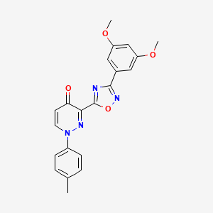 3-[3-(3,5-dimethoxyphenyl)-1,2,4-oxadiazol-5-yl]-1-(4-methylphenyl)pyridazin-4(1H)-one