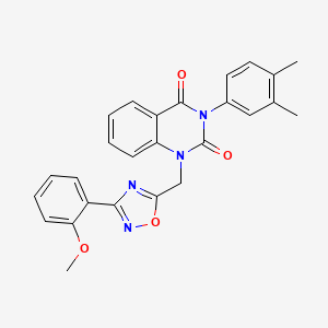 3-(3,4-dimethylphenyl)-1-((3-(2-methoxyphenyl)-1,2,4-oxadiazol-5-yl)methyl)quinazoline-2,4(1H,3H)-dione