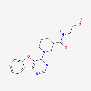 1-([1]benzofuro[3,2-d]pyrimidin-4-yl)-N-(2-methoxyethyl)piperidine-3-carboxamide