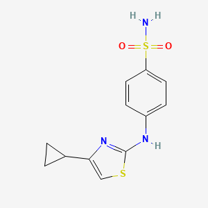 4-[(4-Cyclopropyl-1,3-thiazol-2-yl)amino]benzenesulfonamide