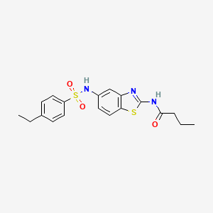 N-[5-(4-Ethylbenzenesulfonamido)-1,3-benzothiazol-2-YL]butanamide