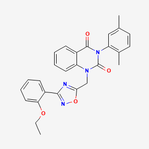 3-(2,5-dimethylphenyl)-1-((3-(2-ethoxyphenyl)-1,2,4-oxadiazol-5-yl)methyl)quinazoline-2,4(1H,3H)-dione