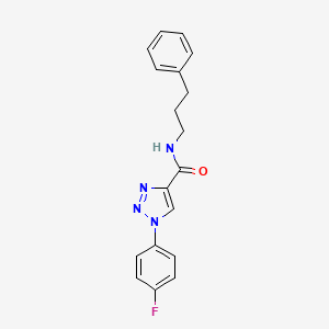 1-(4-fluorophenyl)-N-(3-phenylpropyl)-1H-1,2,3-triazole-4-carboxamide