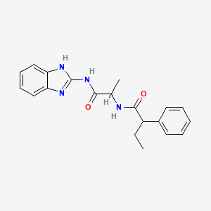 N-(1-((1H-benzo[d]imidazol-2-yl)amino)-1-oxopropan-2-yl)-2-phenylbutanamide